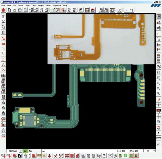 Obr. 1 Software Uflex pro ohebné plošné spoje